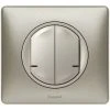 LEGRAND Commande Double Sans Fils ON/OFF Céliane With Netatmo - Plaque Titane (199179) -LEGRAND Soldes 52498137 1