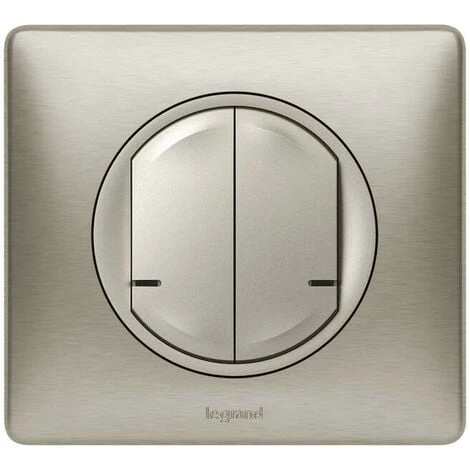 LEGRAND Commande double sans fils ON/OFF Céliane with Netatmo - plaque titane (199179) LEGRAND Commande Double Sans Fils ON/OFF Céliane With Netatmo - Plaque Titane (199179) -LEGRAND Soldes 52498137 1