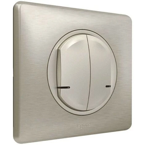 LEGRAND Commande double sans fils ON/OFF Céliane with Netatmo - plaque titane (199179) LEGRAND Commande Double Sans Fils ON/OFF Céliane With Netatmo - Plaque Titane (199179) -LEGRAND Soldes 52498137 2