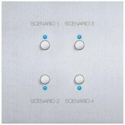 LEGRAND Commande 4 Scénarios Art D'Arnould Epure MyHOME_Up Acier Brossé (67488)