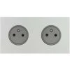 LEGRAND Art D'Arnould Univers Epure Double Prise De Courant 2P+T 16A 250V Acier Satin (67532) -LEGRAND Soldes 52645930 1