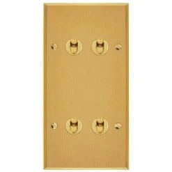 LEGRAND Art D'Arnould Univers Mémoire Quatre Va-et-vient Ou Interrupteur à Levier 10A Or Brossé (67208)