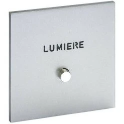 LEGRAND Art D'Arnould Univers Epure Guichet Lumineux Avec Marquage Lumière Acier Satin (67592)