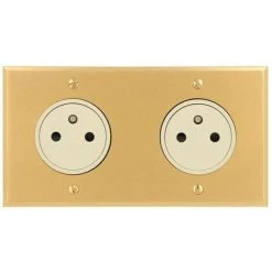 LEGRAND Art D'Arnould Univers Mémoire Double Prise De Courant 2P+T Surface 16A 250V Or Brossé (67232)