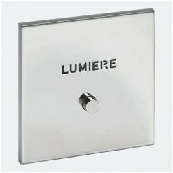 LEGRAND Art D'Arnould Univers Epure Guichet Lumineux Avec Marquage Lumière Acier Miroir (67692)