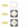 LEGRAND Lot 30pc+20vv+20plaq Dooxie -LEGRAND Soldes 52665746 1