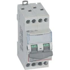 Interrupteur-sectionneur DX³-IS 4P 400 V 20 A 2 Modules. LEGRAND 406477