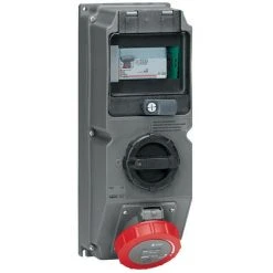 LEGRAND Coffret Monoprise Hypra IP66-67 55 1 Prise 3P+N+T 32A 380V~ à 415V~, 1 Interrupteur Et 1 Disjoncteur (059668)