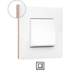 Cadre 1 élément VALENA NEXT Blanc / Or Rs LEGRAND 741021