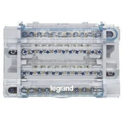 LEGRAND 400407 | Répartiteur Modulaire Jeu De Barres Décalé 4P 100A 11 Sorties 8 Modules