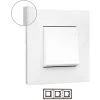 Cadre 3 éléments VALENA NEXT Blanc / Chrome LEGRAND 741013 -LEGRAND Soldes 54714536 1