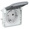 Prise 2P TT I/O Plexus Grise - LEGRAND -LEGRAND Soldes 54934537 1
