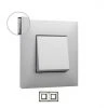 Plaque De Recouvrement VALENA NEXT Avec 2 éléments En Aluminium - LEGRAND -LEGRAND Soldes 54937602 1