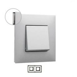 Plaque De Recouvrement VALENA NEXT Avec 2 éléments En Aluminium - LEGRAND