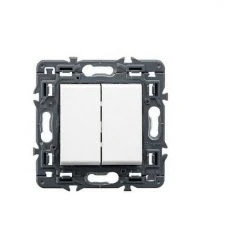 Interrupteur Double 1P 10AX Blanc - LEGRAND