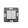Interrupteur Double Aluminium VALENA NEXT 1P 10AX - LEGRAND -LEGRAND Soldes 54937721 1