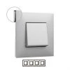 Plaque VALENA NEXT Avec 4 éléments En Aluminium - LEGRAND -LEGRAND Soldes 54937731 1