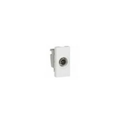 PRISE TV SIMPLE MALE 1 MODULE BLANC MOSAIC LEGRAND 078793