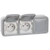 LEGRAND - Plexo Db Prise 2pt Obturateur étanche Hort