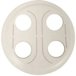 Legrand 068232 Enjoliveur Prise Banana Double 4 Sorties Céliane Blanc - Blanc