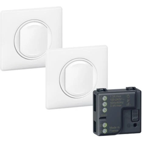 LEGRAND Kit prêtàposer connectable avec 2 commandes sans fils sans pile Selfe et 1 micromodule Dooxie blanc LEGRAND Kit Prêtàposer Connectable Avec 2 Commandes Sans Fils Sans Pile Selfe Et 1 Micromodule Dooxie Blanc -LEGRAND Soldes 57039476 2