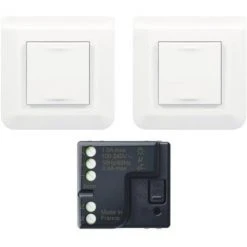 LEGRAND Kit Prêtàposer Connectable Avec 2 Commandes Sans Fils Sans Pile Selfe Et 1 Micromodule Dooxie Blanc 6 LEGRAND Kit Prêtàposer Connectable Avec 2 Commandes Sans Fils Sans Pile Selfe Et 1 Micromodule Dooxie Blanc -LEGRAND Soldes 57039476 5