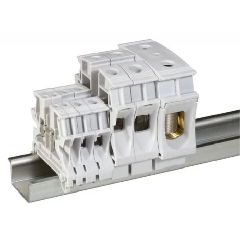 LEGRAND Bloc jonction Viking 3 à vis 1 jonction1 entrée1 sortie gris pas 5 mm - Gris LEGRAND Bloc Jonction Viking 3 à Vis 1 Jonction1 Entrée1 Sortie Gris Pas 5 Mm - Gris -LEGRAND Soldes 57040099 1