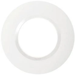 LEGRAND Plaque Ronde Dooxie 1 Poste Plume - Blanc/gris