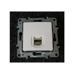 LEGRAND Prise Multimédia RJ45 CAT6 STP Blindée Encastré Blanc Avec Support (sans Plaque) Série NILOE