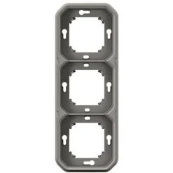 LEGRAND Support Plaque Encastré 3 Postes Montage Horizontal/vertical Plexo Gris (069687L) -LEGRAND Soldes 57679221 2