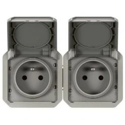 LEGRAND Prise De Courant 2x2P+T Horizontale Plexo Composable Gris (069562L) 3 LEGRAND Prise De Courant 2x2P+T Horizontale Plexo Composable Gris (069562L) -LEGRAND Soldes 57679253 2