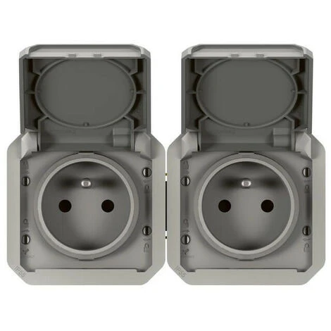 LEGRAND Prise de courant 2x2P+T horizontale Plexo composable gris (069562L) LEGRAND Prise De Courant 2x2P+T Horizontale Plexo Composable Gris (069562L) -LEGRAND Soldes 57679253 2