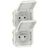 LEGRAND Prise De Courant 2x2P+T Verticale Plexo Composable Blanc (069643L) -LEGRAND Soldes 57679309 1