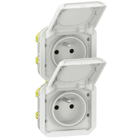 LEGRAND Prise de courant 2x2P+T verticale Plexo composable blanc (069643L) LEGRAND Prise De Courant 2x2P+T Verticale Plexo Composable Blanc (069643L) -LEGRAND Soldes 57679309 1