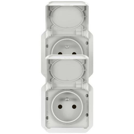LEGRAND Prise de courant 2x2P+T verticale Plexo composable blanc (069643L) LEGRAND Prise De Courant 2x2P+T Verticale Plexo Composable Blanc (069643L) -LEGRAND Soldes 57679309 2