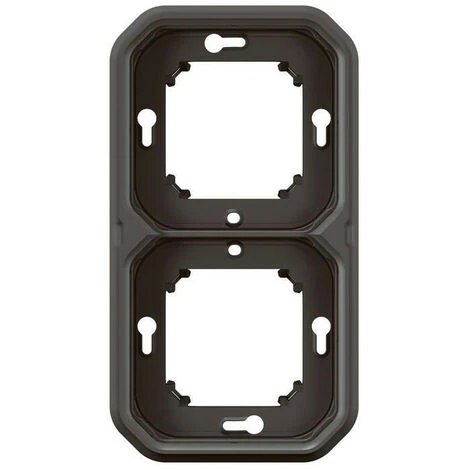LEGRAND Plaque support 2 postes Plexo encastré horizontal ou vertical - anthracite (070094) LEGRAND Plaque Support 2 Postes Plexo Encastré Horizontal Ou Vertical - Anthracite (070094) -LEGRAND Soldes 57679335 2