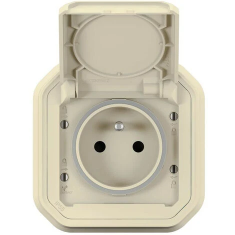 LEGRAND Prise de courant avec volet Plexo complet encastré avec griffes - sable (070075) LEGRAND Prise De Courant Avec Volet Plexo Complet Encastré Avec Griffes - Sable (070075) -LEGRAND Soldes 57679337 2