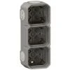 LEGRAND Boîtier Saillie à Embouts 3 Postes Horizontaux Et Verticaux Plexo Gris (069680L) -LEGRAND Soldes 57679352 1