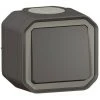 LEGRAND Interrupteur Ou Va-et-vient Plexo Complet Saillie - Anthracite (070026)