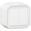 LEGRAND Commande Double Interrupteur Ou Poussoir Plexo Complet Saillie Blanc (069755L) 1 LEGRAND Commande Double Interrupteur Ou Poussoir Plexo Complet Saillie Blanc (069755L) -LEGRAND Soldes 57679410 1