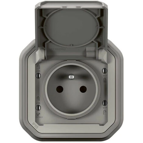 LEGRAND Prise de courant 2P+T Plexo complet encastré gris (069831L) LEGRAND Prise De Courant 2P+T Plexo Complet Encastré Gris (069831L) -LEGRAND Soldes 57679489 2