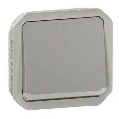 LEGRAND Interrupteur Ou Va-et-vient Lumineux Plexo Composable - Gris (070043)