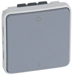 LEGRAND 069527 PLEXUS | Commutateur Bipolaire 16AX I/O Gris