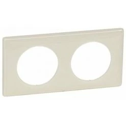 Legrand Plaque Double Celiane, Ivoire