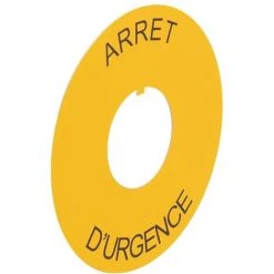 Etiquette Osmoz - Pour Arrêt D'urgence - Diamètre 60 Mm - Jaune - Legrand 024174 - Jaune