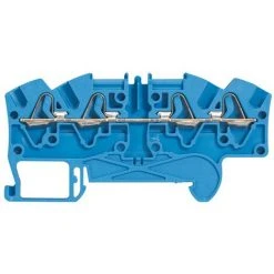 LEGRAND Bloc Viking 3 - 1 Jonction - 2 Entrées / 2 Sorties - 4 Mm2 - Bleu - A Ressort - Bleu