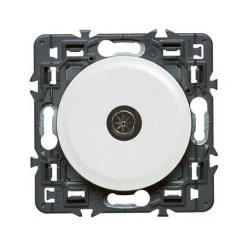 Prise TV Simple Mâle Céliane - Blanc- Legrand