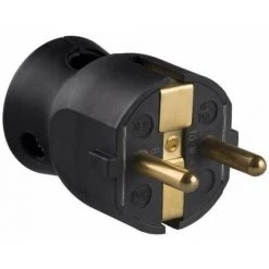 Prise De Courant Avec Tête Pivotante Mobile, 3680 W, 230 V, Noir - Legrand 050178 - Fiche 2P+T - 16A - Fiches Et Prises Mobiles.