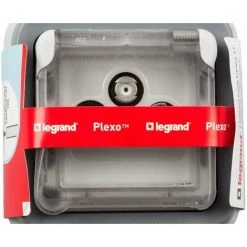 Prise TV, Prise D'antenne TV Pour Montage Encastré, Gamme 'Plexo', Gris, étanche (IP55) - Legrand, 191516 Plexo. -LEGRAND Soldes 59586847 3