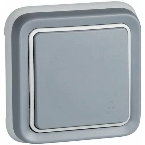 Interrupteur mural, bouton poussoir étanche en applique de la gamme Plexo, interrupteur extérieur, étanche (IP55), gris - Legrand, 191510 Plexo. Interrupteur Mural, Bouton Poussoir étanche En Applique De La Gamme Plexo, Interrupteur Extérieur, étanche (IP55), Gris - Legrand, 191510 Plexo. -LEGRAND Soldes 59586946 1